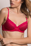 Zivame Moroccan Lace Padded Wired 3/4th Coverage T-Shirt Bra - Love Potion — thumbnail 5