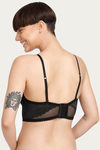 Zivame Double Layered Non Wired Medium Coverage Bralette -Black — thumbnail 3