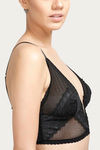Zivame Double Layered Non Wired Medium Coverage Bralette -Black — thumbnail 5