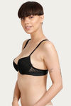 Zivame Push Up Wired Medium Coverage Bra-Black — thumbnail 2