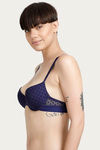 Zivame Push Up Wired Medium Coverage Bra-Navy — thumbnail 2