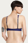 Zivame Push Up Wired Medium Coverage Bra-Navy — thumbnail 3