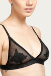Zivame Single Layered Non Wired Low Coverage Bralette -Black — thumbnail 5