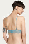 Zivame Double Layered Non Wired Low Coverage Bralette -Petroleo — thumbnail 3