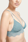 Zivame Double Layered Non Wired Low Coverage Bralette -Petroleo — thumbnail 5
