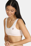 Zivame Girls Double Layered Non Wired 3/4th Coverage Beginner Bra - Pink — thumbnail 2
