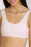 Zivame Girls Double Layered Non Wired 3/4th Coverage Beginner Bra - Yellow — thumbnail 4