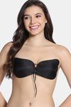 Zivame Padded Non Wired 3/4Th Coverage Stick On Bra-Black — thumbnail 1