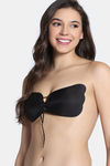 Zivame Padded Non Wired 3/4Th Coverage Stick On Bra-Black — thumbnail 2