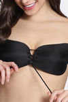 Zivame Padded Non Wired 3/4Th Coverage Stick On Bra-Black — thumbnail 3