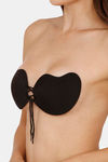 Zivame Padded Non Wired 3/4Th Coverage Stick On Bra-Black — thumbnail 3