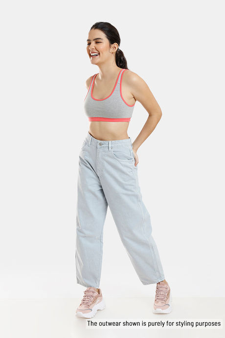 Zivame Double Layered Non Wired 3/4th Coverage Reversible T-Shirt Bra - Peach Grey — image 10