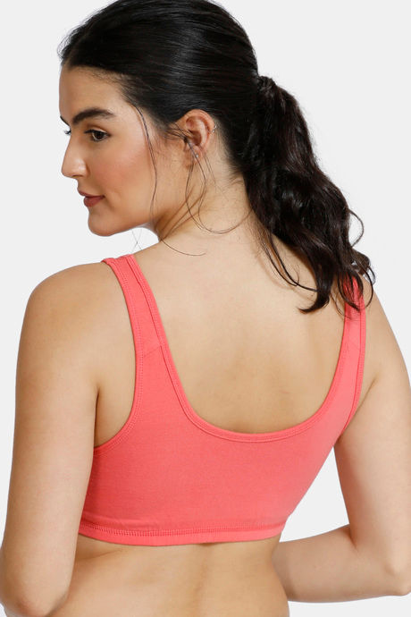 Zivame Double Layered Non Wired 3/4th Coverage Reversible T-Shirt Bra - Peach Grey — image 7