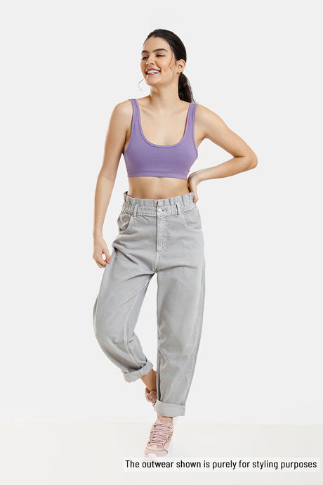 Zivame Double Layered Non Wired 3/4th Coverage Reversible T-Shirt Bra - Peach Purple — image 10