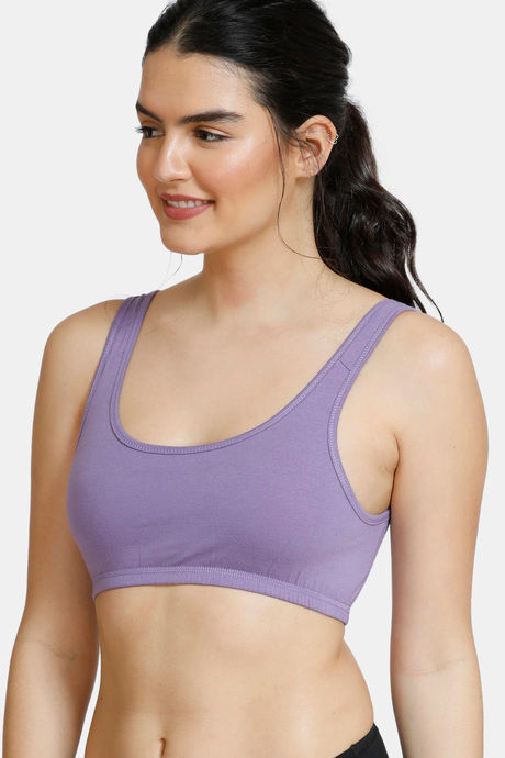 Zivame Double Layered Non Wired 3/4th Coverage Reversible T-Shirt Bra - Peach Purple — image 6