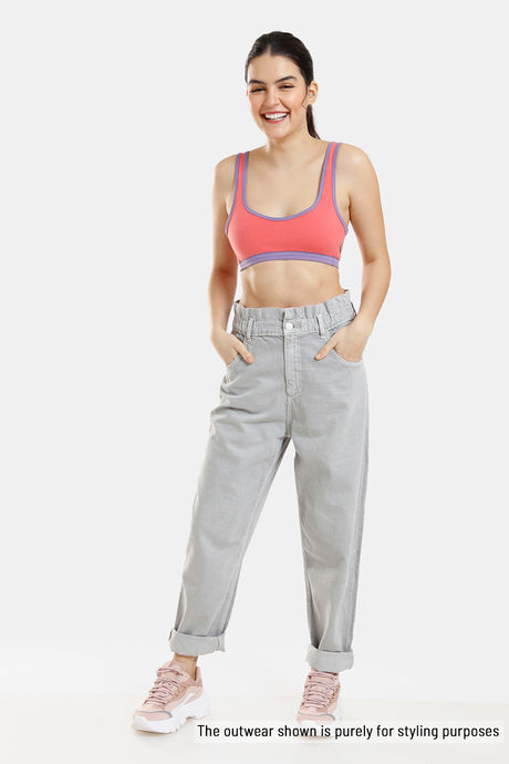 Zivame Double Layered Non Wired 3/4th Coverage Reversible T-Shirt Bra - Peach Purple — image 9