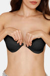 Zivame Padded Non Wired 3/4Th Coverage Stick On Bra-Black — thumbnail 2