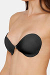 Zivame Padded Non Wired 3/4Th Coverage Stick On Bra-Black — thumbnail 3