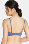 Zivame Beautiful Basics Double Layered Non Wired 3/4th Coverage T-Shirt Bra - Purple — thumbnail 2