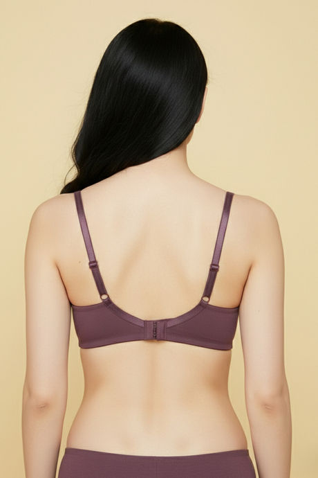 Zivame Double Layered Non Wired 3/4th Coverage Tshirt Bra - Flint — image 2