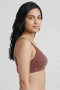 Zivame Double Layered Non Wired 3/4th Coverage Tshirt Bra - Tap Shoe — thumbnail 4