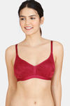 Zivame Jacquard Scrolls Single Layered Non Wired 3/4th Coverage T-Shirt Bra - Rhododendron — thumbnail 1
