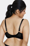 Zivame True Curv Double Layered Wired Full Coverage Super Support Bra - Black — thumbnail 3