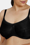 Zivame True Curv Double Layered Wired Full Coverage Super Support Bra - Black — thumbnail 5
