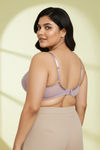Zivame True Curv Double Layered Wired Full Coverage Super Support Bra - Elderberry — thumbnail 2