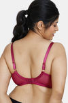 Zivame True Curv Double Layered Wired Full Coverage Super Support Bra - Raspberry Radiance — thumbnail 2
