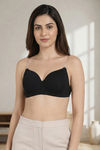 Zivame Beautiful Basics Padded Non Wired 3/4Th Coverage Backless Bra - Black — thumbnail 3