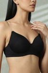Zivame Beautiful Basics Padded Non Wired 3/4Th Coverage Backless Bra - Black — thumbnail 6