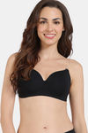 Zivame Beautiful Basics Padded Non Wired 3/4Th Coverage Backless Bra - Black2 — thumbnail 4