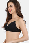 Zivame Beautiful Basics Padded Non Wired 3/4Th Coverage Backless Bra - Black2 — thumbnail 5