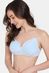Zivame Beautiful Basics Padded Non Wired 3/4Th Coverage Backless Bra - Omphalodes — thumbnail 4