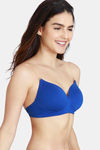 Zivame Beautiful Basics Padded Non Wired 3/4Th Coverage Backless Bra - Sodalite Blue — thumbnail 4