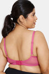 Zivame True Curv Double Layered Non Wired Full Coverage Super Support Bra - Fuchsia Red — thumbnail 2