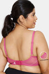 Zivame True Curv Double Layered Non Wired Full Coverage Super Support Bra - Fuchsia Red — thumbnail 6