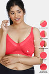 Zivame True Curv Double Layered Non Wired Full Coverage Super Support Bra - Teaberry — thumbnail 5