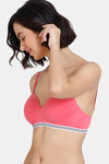 Zivame Beautiful Basics Padded Non Wired 3/4th Coverage T-Shirt Bra - Fruit Dove — thumbnail 3