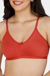 Zivame Double Layered Non Wired 3/4th Coverage T-Shirt Bra - Dusty Cedar — thumbnail 5
