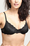 Zivame Flirty Pop Double Layered Wired Low Coverage Bra - Jet Black — thumbnail 5