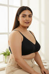 Zivame True Curv Laminated Cup Non Wired Full Coverage Super Support Bra - Black — thumbnail 3