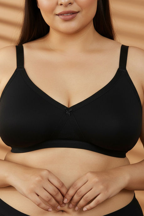 Zivame True Curv Laminated Cup Non Wired Full Coverage Super Support Bra - Black — image 5