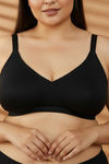 Zivame True Curv Laminated Cup Non Wired Full Coverage Super Support Bra - Black — thumbnail 5