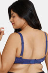 Zivame True Curv Laminated Cup Non Wired Full Coverage Super Support Bra - Deep Cobalt — thumbnail 2