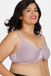 Zivame True Curv Laminated Cup Non Wired Full Coverage Super Support Bra - Elderberry — thumbnail 3