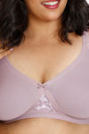 Zivame True Curv Laminated Cup Non Wired Full Coverage Super Support Bra - Elderberry — thumbnail 4