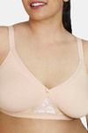 Zivame True Curv Double Layered Non Wired Full Coverage Super Support Bra - Nude — thumbnail 4