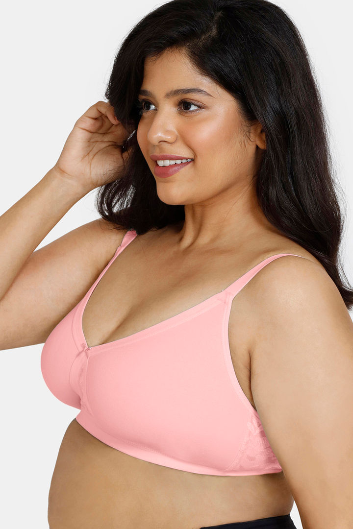 Zivame True Curv Laminated Cup Non Wired Full Coverage Super Support Bra - Pearl — image 4